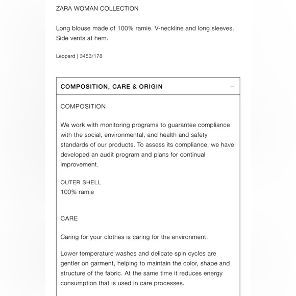 Ramie animal print tunic blouse - Picture 8 of 8